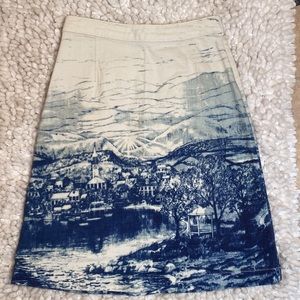 Anthologie Canvas Skirt Size 0